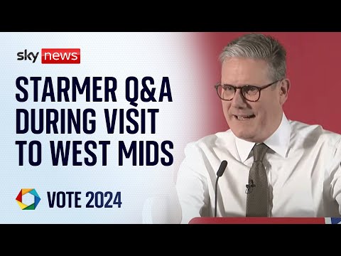 Watch live: Sir Keir Starmer holds Q&A in the West Midlands