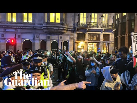 Police injured and 40 people arrested at pro-Palestine protest in London