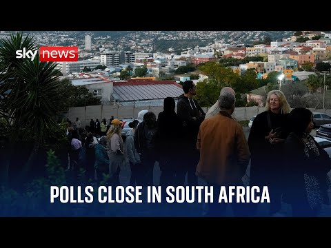 Watch live: Polls close in the South African General Election