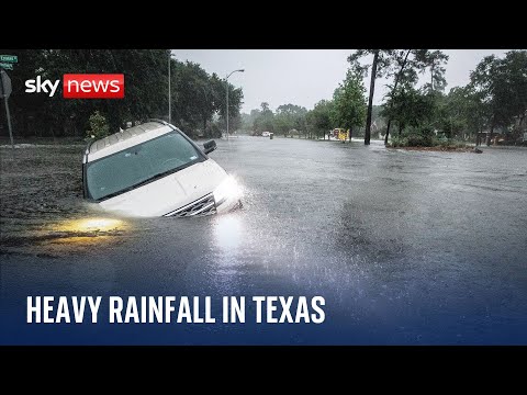 Watch live: Heavy rain causes flooding in Texas