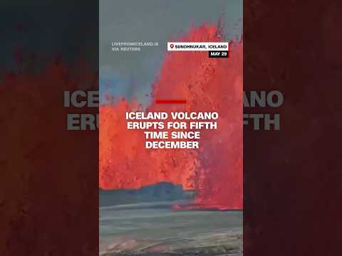 Iceland volcano erupts for fifth time since December
