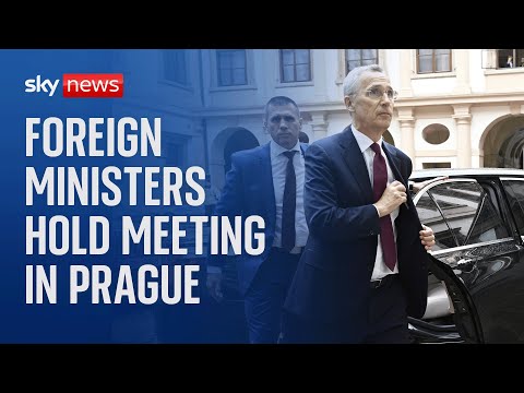 NATO foreign ministers speak ahead of meeting in Prague