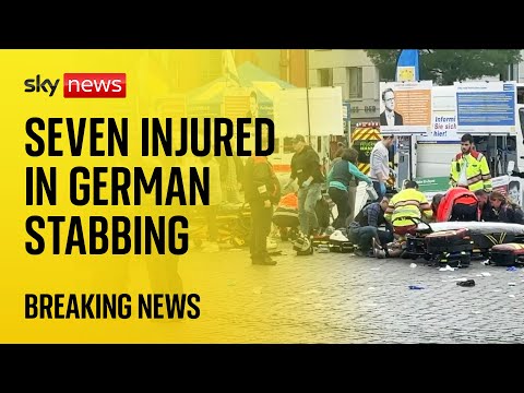 BREAKING: Man shot after several people stabbed in Germany