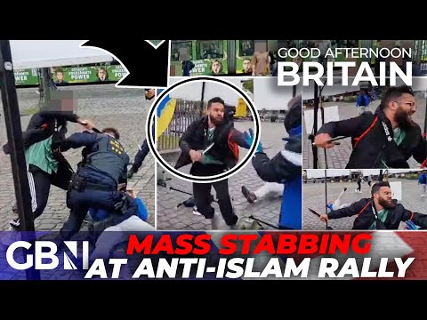 Knife attacker stabs MULTIPLE people on LIVE STREAM in German city as armed police rush to scene…