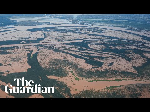 Aerial footage shows scale of flooding in Brazil’s Rio Grande do Sul