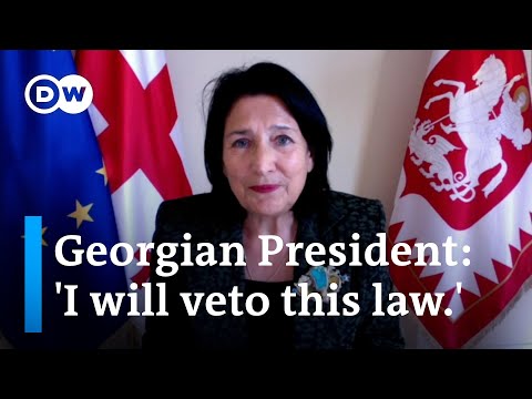 Georgia’s President Salome Zourabichvili sees future of Europe at stake with divisive law | DW News