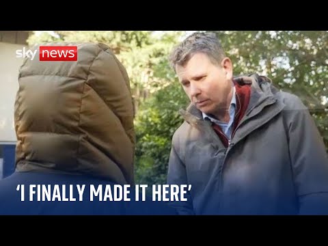 ‘Thanks to God’: Woman’s joy on making it to England after 30 attempts