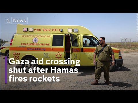 Israel closes Gaza border crossing after nearby Hamas rocket fire – as ceasefire talks continue