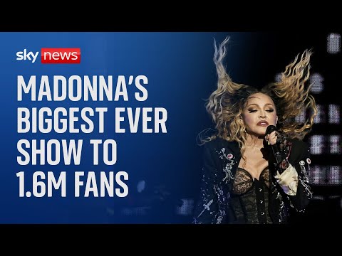 Madonna plays biggest-ever show to 1.6 million fans in Brazil