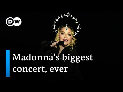 Madonna gives free concert to 1.6 million people on Brazil’s Copacabana beach | DW News