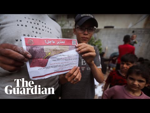 ‘We don’t know where to go’: Palestinians flee Rafah after Israeli evacuation order