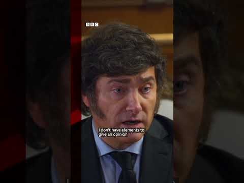 Liz Truss’s ‘favourite Conservative leader’, the Argentinian president, asks who she is. #BBCNews