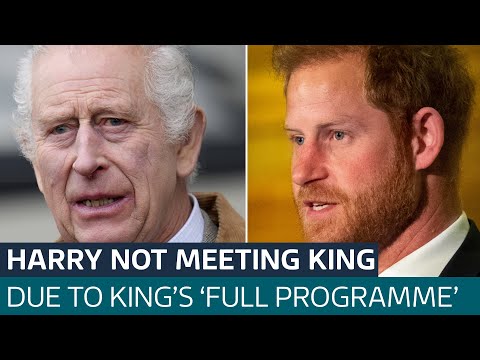King Charles ‘too busy’ to meet with Duke of Sussex during Prince Harry’s UK visit | ITV News