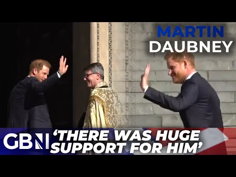 WATCH: Prince Harry greeted by HUGE cheers as Duke arrives at St Paul’s Cathedral in UK visit
