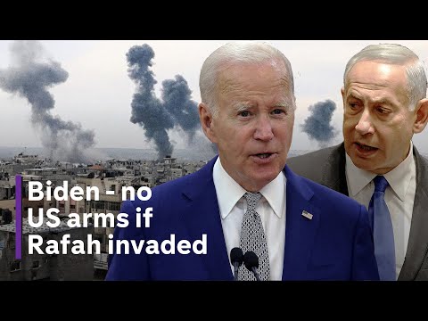 Biden to halt arms shipments if Israel invades Rafah