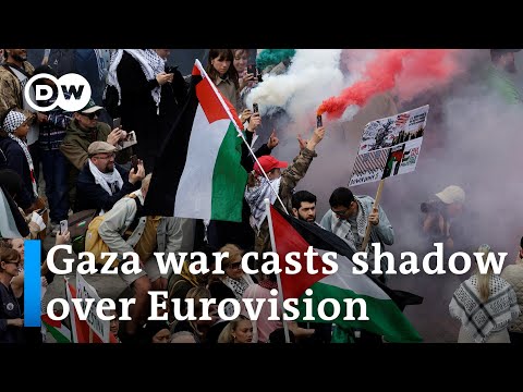 Thousands protest Israel’s ESC participation as organizers claim event is apolitical | DW News