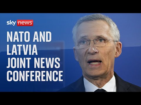 NATO and Latvia joint news conference in Riga