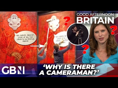 BREAKING: King’s portrait VANDALISED by animal rights activists… but video leaves SUSPICIOUS clue