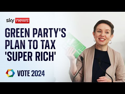 Green Party co-leaders Adrian Ramsay and Carla Denyer unveil manifesto