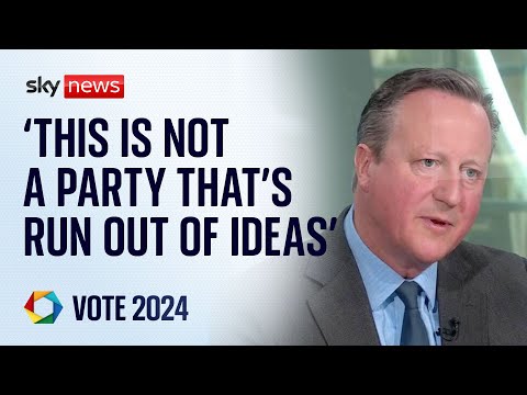 Lord Cameron: ‘This is not a party that’s run out of ideas’ | The Battle for Number 10