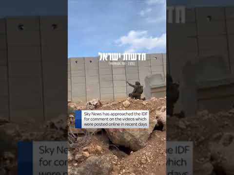 IDF appears to fire objects into Lebanon