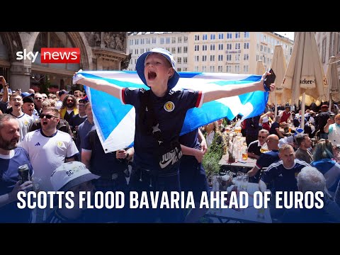 Scotland fans party in Munich ahead of Euro 2024’s opening game against Germany