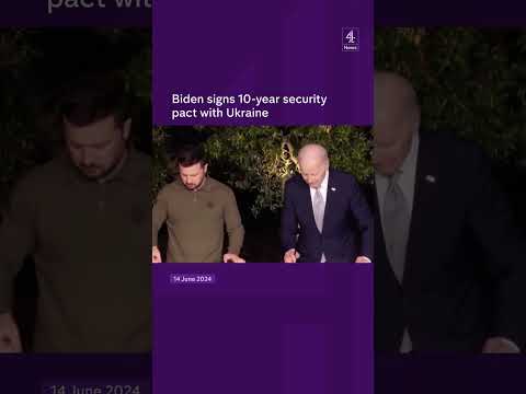 Biden signs 10-year security pact with Ukraine
