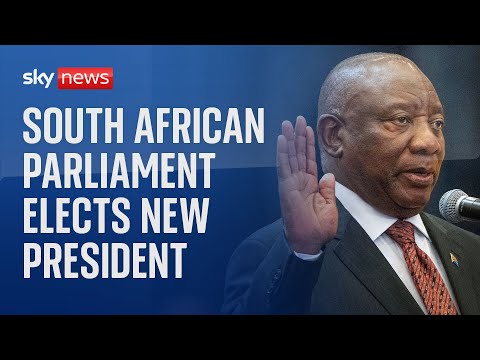 South African president delivers speech following vote in Parliament
