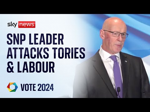 SNP’s John Swinney launches campaign with attacks on Tories & Labour | General Election 2024