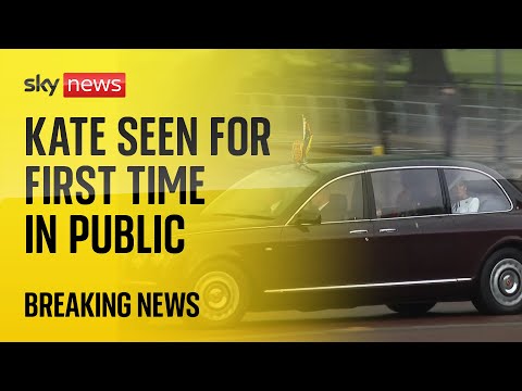 Kate seen for first time in public since cancer diagnosis