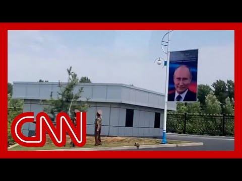 North Korea decorates streets with Putin banners