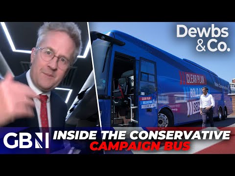 WATCH: behind the scenes tour INSIDE the Conservative campaign bus – ‘Rishi Sunak’s battle bus’