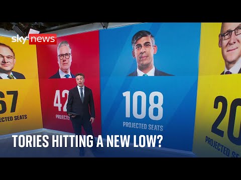 Tories to slump to lowest number of seats since party’s formation, new poll projects