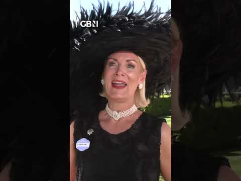 Friederike Krum, gives a rendition of the national anthem on Ladies Day at Royal Ascot  #gbnews