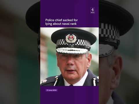 Police chief sacked for lying about naval rank