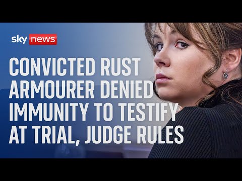 Convicted Rust armourer denied immunity to testify at Alec Baldwin’s trial, judge rules
