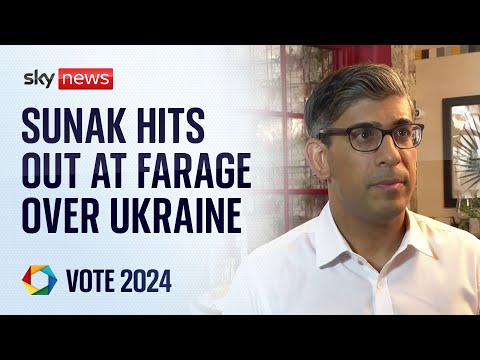 Sunak brands Farage ‘dangerous’ after ‘playing into hands of Putin’ over Ukraine war