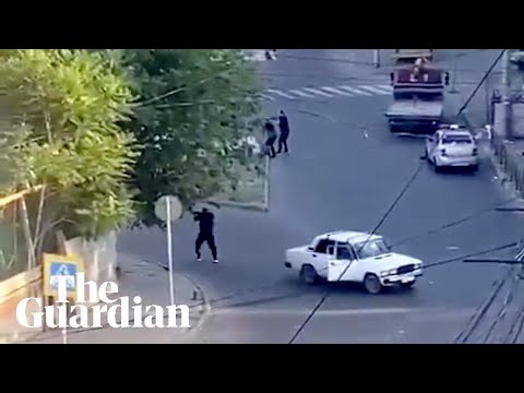 Gunmen kill at least 15 police and a priest in simultaneous attacks in Russia’s Dagestan