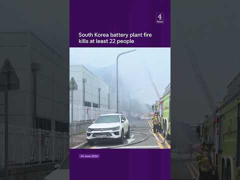 South Korea battery plant fire kills at least 22 people