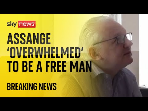 Julian Assange: Brother says he’s ‘overwhelmed’ to be out of prison