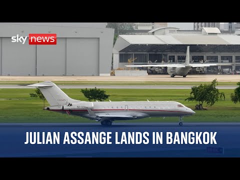 Watch live: WikiLeaks founder Julian Assange lands in Bangkok following plea deal with the US