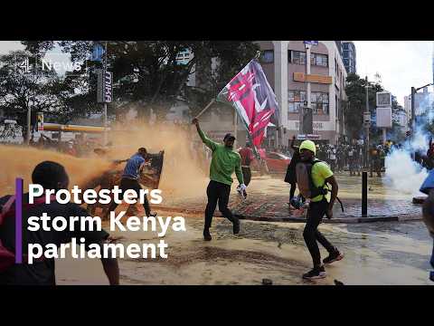 Kenya protests: at least five killed as parliament burns