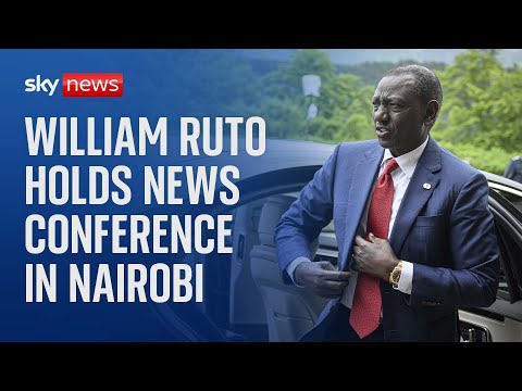 Watch live: Kenyan President William Ruto holds news conference amid protests