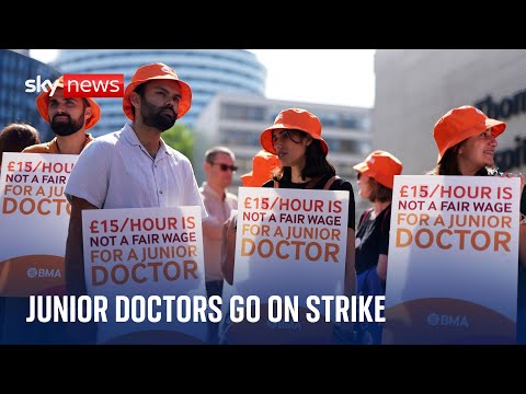 Junior doctors walk out on strike after dispute over pay