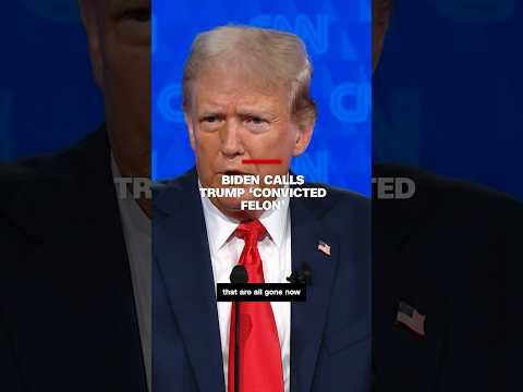 Biden calls Trump ‘convicted felon’