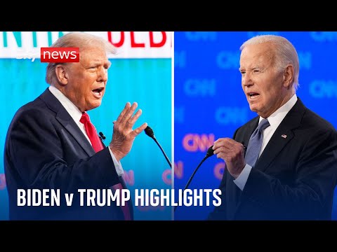 Biden v Trump: Highlights from the first 2024 presidential debate
