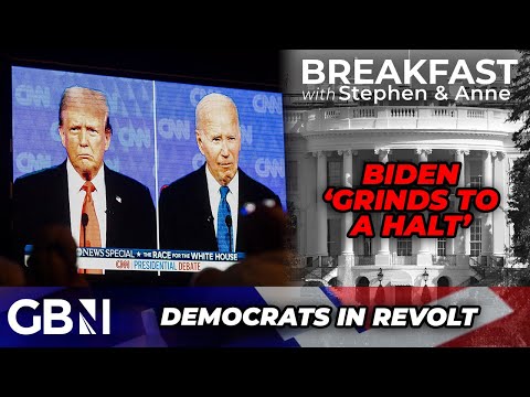 WATCH: Biden ‘grinds to a HALT’ at LIVE Trump debate prompting PANICKED Democrats to consider COUP