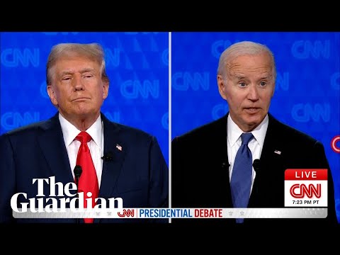 Joe Biden and Donald Trump clash in first 2024 presidential debate