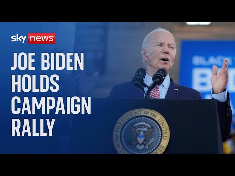 Watch live: US President Joe Biden holds first campaign rally after first TV debate with Trump
