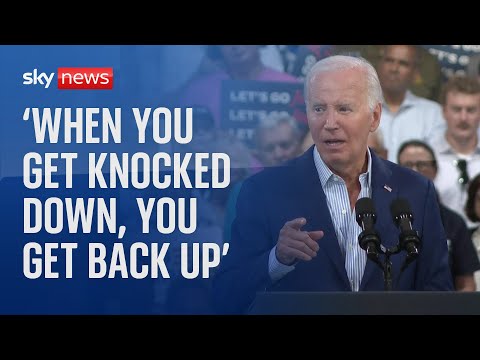 ‘I don’t debate as well as I used to’ Biden tells supporters after clash with Trump